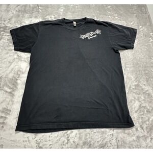 American Apparel T-Shirt Men's Size XL Black‎ Long Beach Classics Cars Print EUC